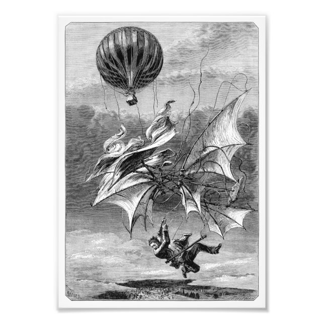 Fall of the Flying Man Fototryck (Framsidan)