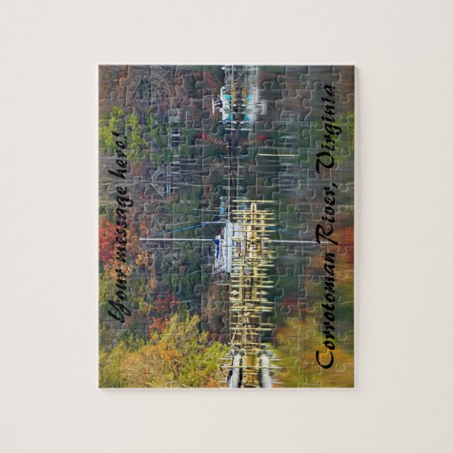Fall on the Corrotoman River, Virginia Pussel (Vertikal)