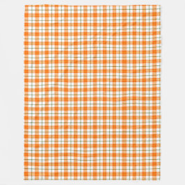FALL ORANGE GRÖNT WHITPLAID MÖNSTER FLEECEFILT
