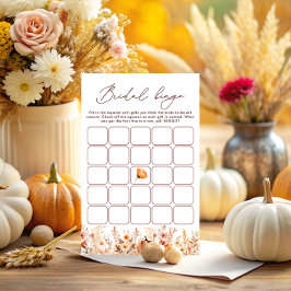 Fall Orange Pumpkin Möhippa Bingo Game