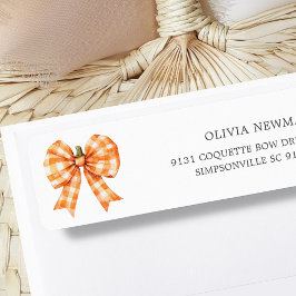 Fall-Orange-ruta, Returadress Returadress Etikett