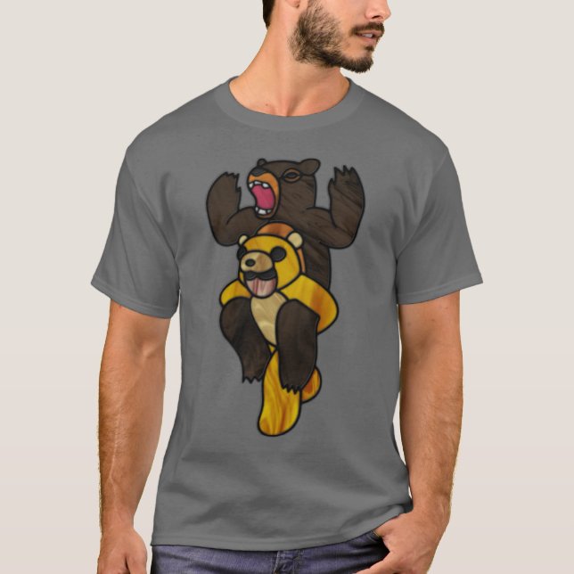 Fall Out Boy Folie Deux Digitalt Glasmosaik Over T Shirt (Framsida)