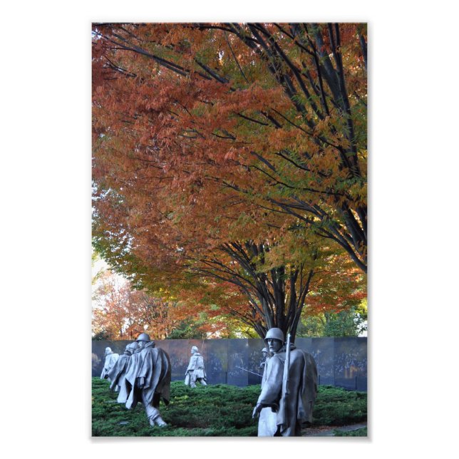 Fall på koreanskt minnesmärke fototryck (Framsidan)