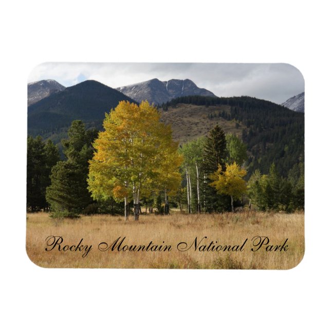 Fall på Mummy Range Rocky Mountain National Park Magnet (Horisontell)