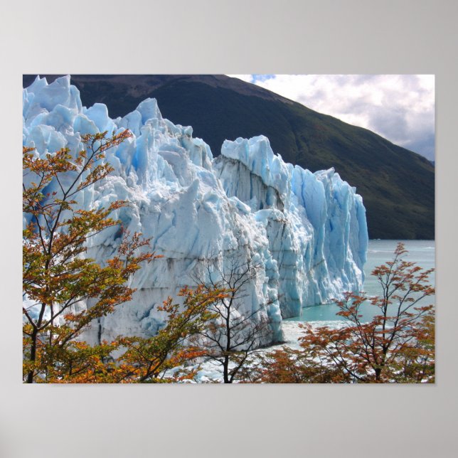 Fall på Perito Moreno Glacier, Argentina Poster (Framsidan)