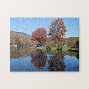 Fall på Sjö-pussel 10 x 14 Pussel