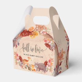 Fall på trädjur i Kärlek, Rustic Baby Shower Presentaskar