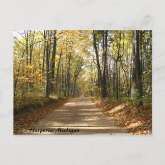 Fall på vykortet Land Vykort