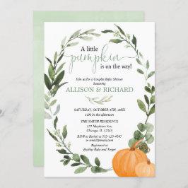 Fall par babydusch, könsneutrala pumpor inbjudningar