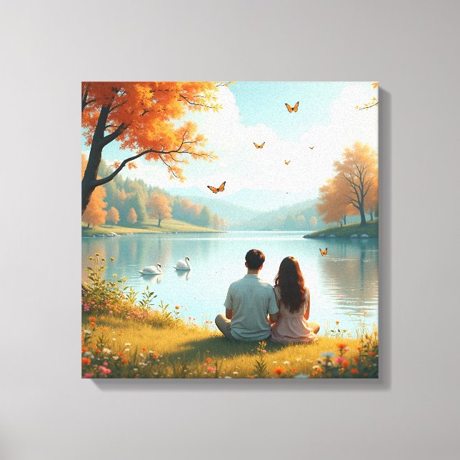 Fall-paret Canvastryck (Framsida)