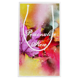 Fall pastelläpple löv vattenfärgshöst elegant