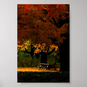 Fall Picnic Autumn Day Poster