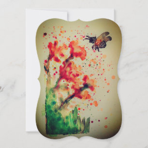 fall-platta bröllopskort