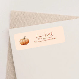 Fall Play A Little Pumpkin Shower Returadress Etikett