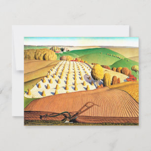 Fall Plowing, bra Art America Kort