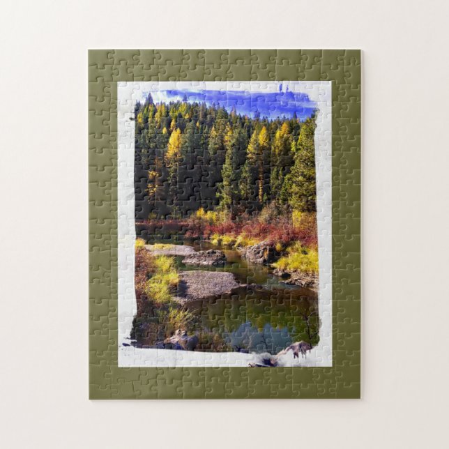 Fall Powder River Pussel (Vertikal)