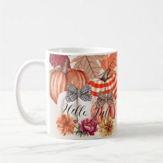 Fall Pumkin-Blommigt Kaffemugg
