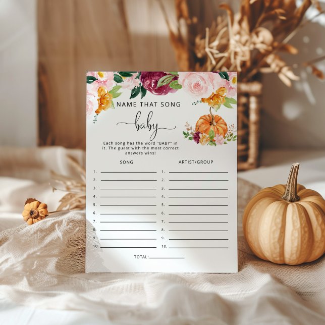 Fall pumkin Namn, sång babyduschspel (Skapare uppladdad)