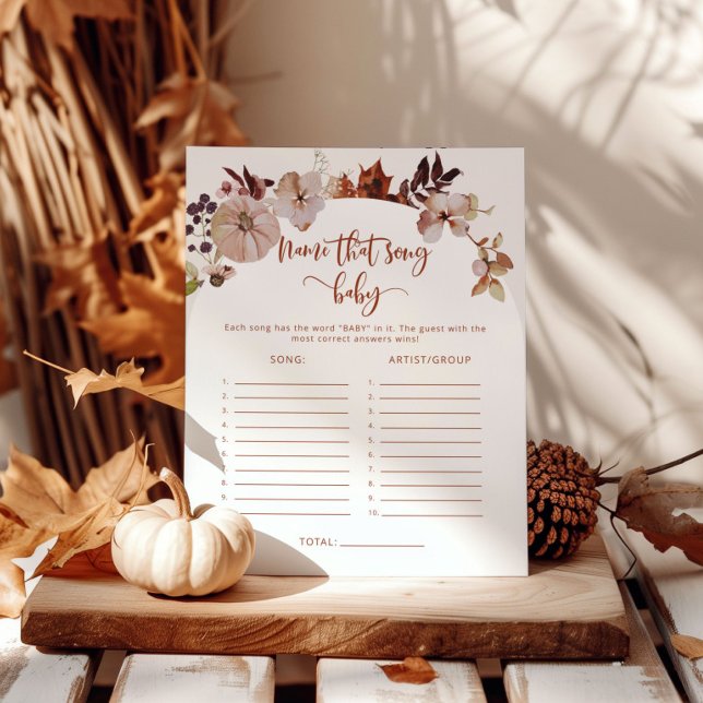 Fall pumkin Namn, sång babyduschspel (Skapare uppladdad)