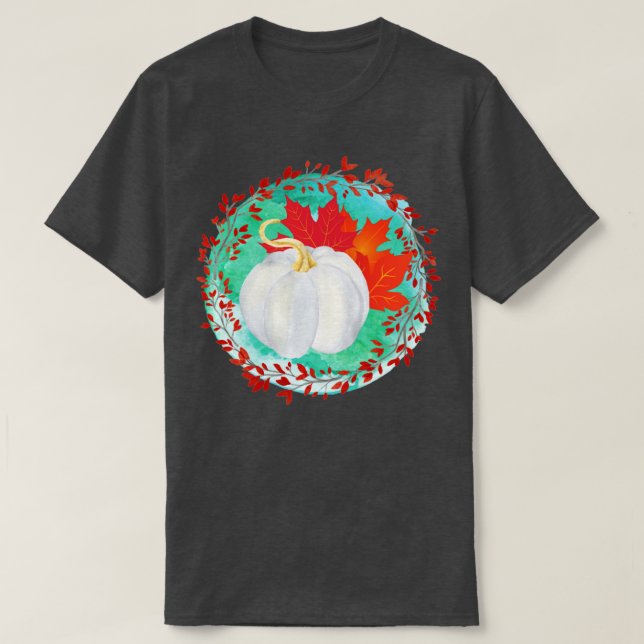Fall Pumpkin3 T Shirt (Design framsida)