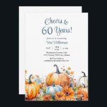 Fall Pumpkin 60:e födelsedagstjuren till 60 år Inbjudningar<br><div class="desc">Fall Autopumpkin på 60:e födelsedagskalan till 60 års inbjudan Den här eleganten blir 60:e överraskningen födelsedagsfest inbjudan är perfekt för din speciella händelse!</div>