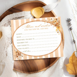 Fall Pumpkin Advice och Önskemål Möhippa Card