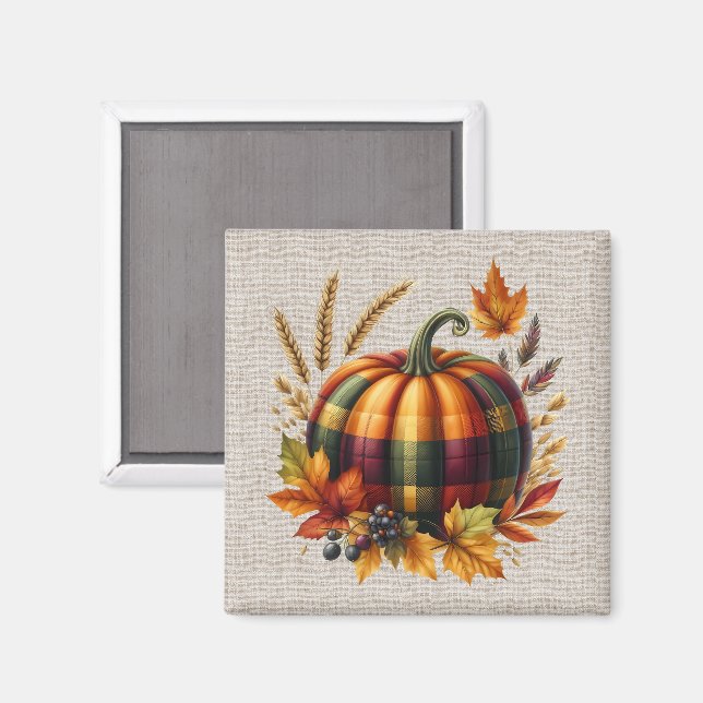 Fall Pumpkin Artwork Magnet (Front/Back)