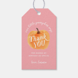 Fall Pumpkin Autumn Rustic - tack. Presentetikett