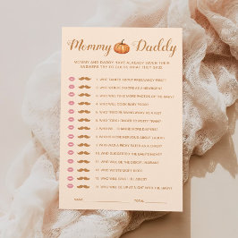 Fall Pumpkin Baby Shower Gissa vem Mamma eller pap