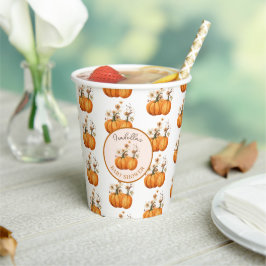 Fall Pumpkin Blommigt Baby Shower-Anpassningsbar