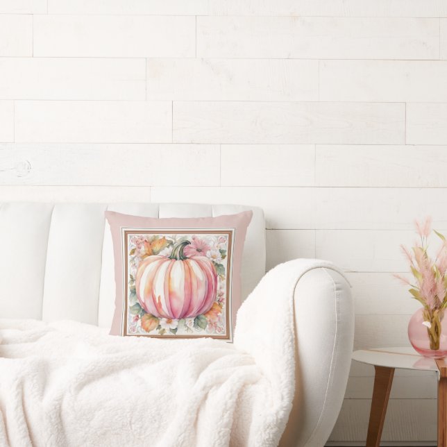 Fall Pumpkin-Blommigt Kudde (Soffa)