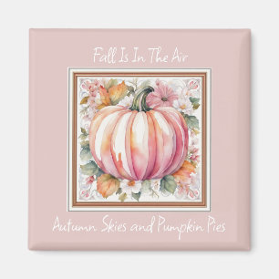 Fall Pumpkin-Blommigt Magnet