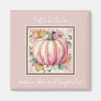 Fall Pumpkin-Blommigt Magnet