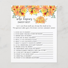 Fall pumpkin blommigt som känner DADDY bäst