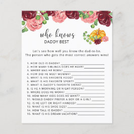 Fall pumpkin blommigt som känner DADDY bäst