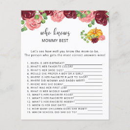 Fall pumpkin blommigt som vet bäst mamma