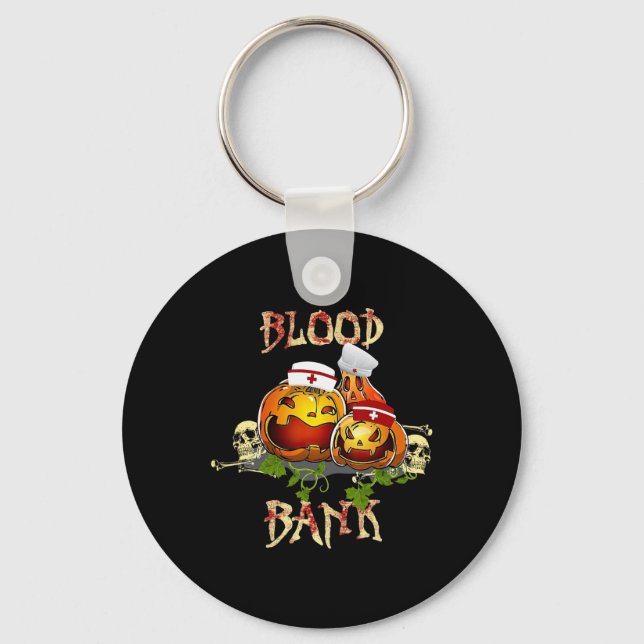 Fall Pumpkin Blood Nk Halloween Lab Scientist Medi Nyckelring (Framsida)