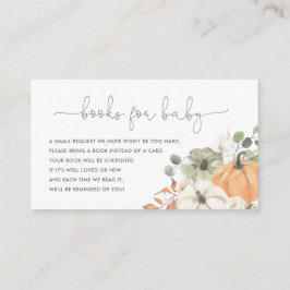 Fall Pumpkin Bokar för Baby-höljeskort Tilläggskort