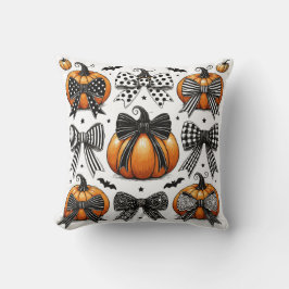 Fall Pumpkin Bow Kudde