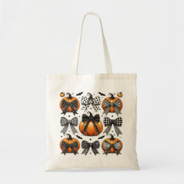 Fall Pumpkin Bow Tygkasse
