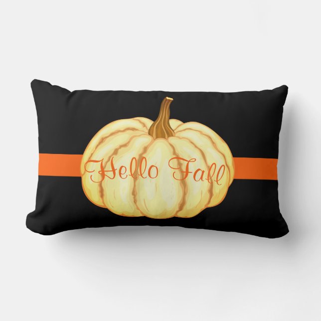 Fall Pumpkin Cotton Dekorativ kudde (Framsida)