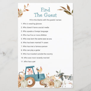 Fall Pumpkin Farm Animal Hitta gästspelet