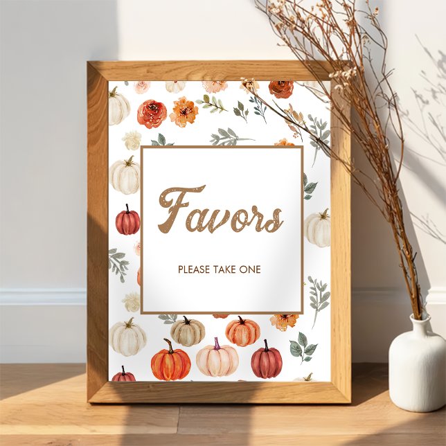Fall Pumpkin-favorithanterare för babykläder Poster (Skapare uppladdad)