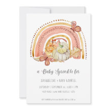 Fall Pumpkin Foliage Rainbow Mustard Peach Baby