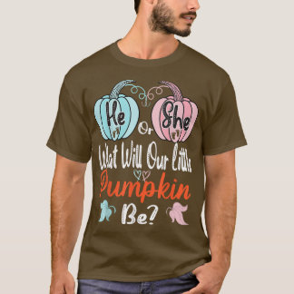 Fall pumpkin Gender Visa att han eller hon babyklä T Shirt