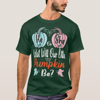 Fall pumpkin Gender Visa att han eller honBaby Sho T Shirt