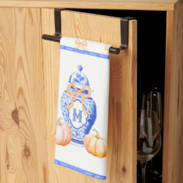 Fall Pumpkin | Ginger Burk Monogram Kökshandduk