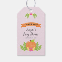 Fall Pumpkin Girl Baby Shower Tack