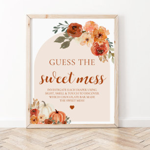Fall Pumpkin gissar att den babybabystötfångaren Poster
