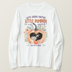 Fall Pumpkin Gravid Announcement Ultrasound T Shirt